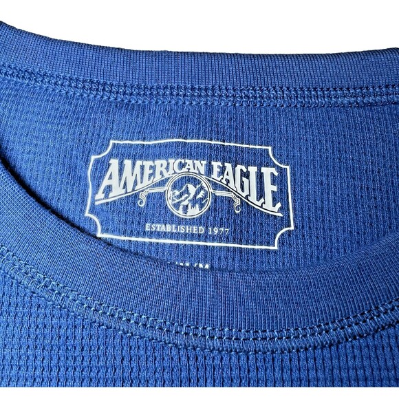 American Eagle Outfitters Sweater Mens Size Medium Blue Color Bock Crew Neck New - Picture 5 of 12